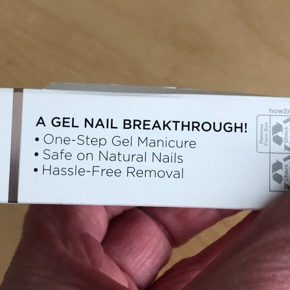 imPRESS KISS Kingdom Short Squoval Press On Manicure Nails 89385 Blue Black Gold - Picture 6 of 6